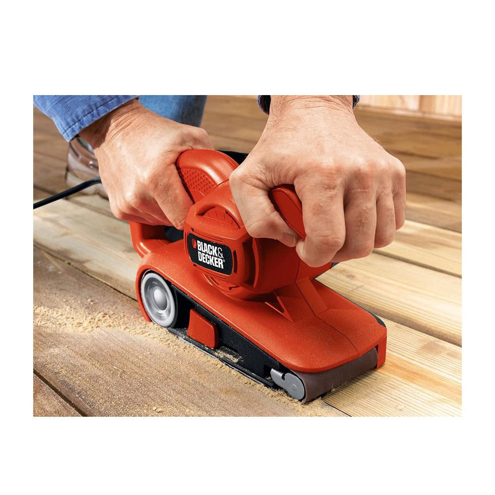Black & Decker Belt Sander 75 x 457 mm 720W 240V - Black/Orange