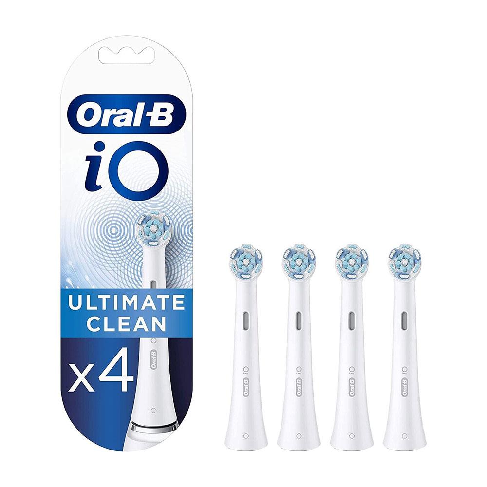 Oral-B iO Ultimate Cleaning Electric Toothbrush Head White - 4 Pack Main image