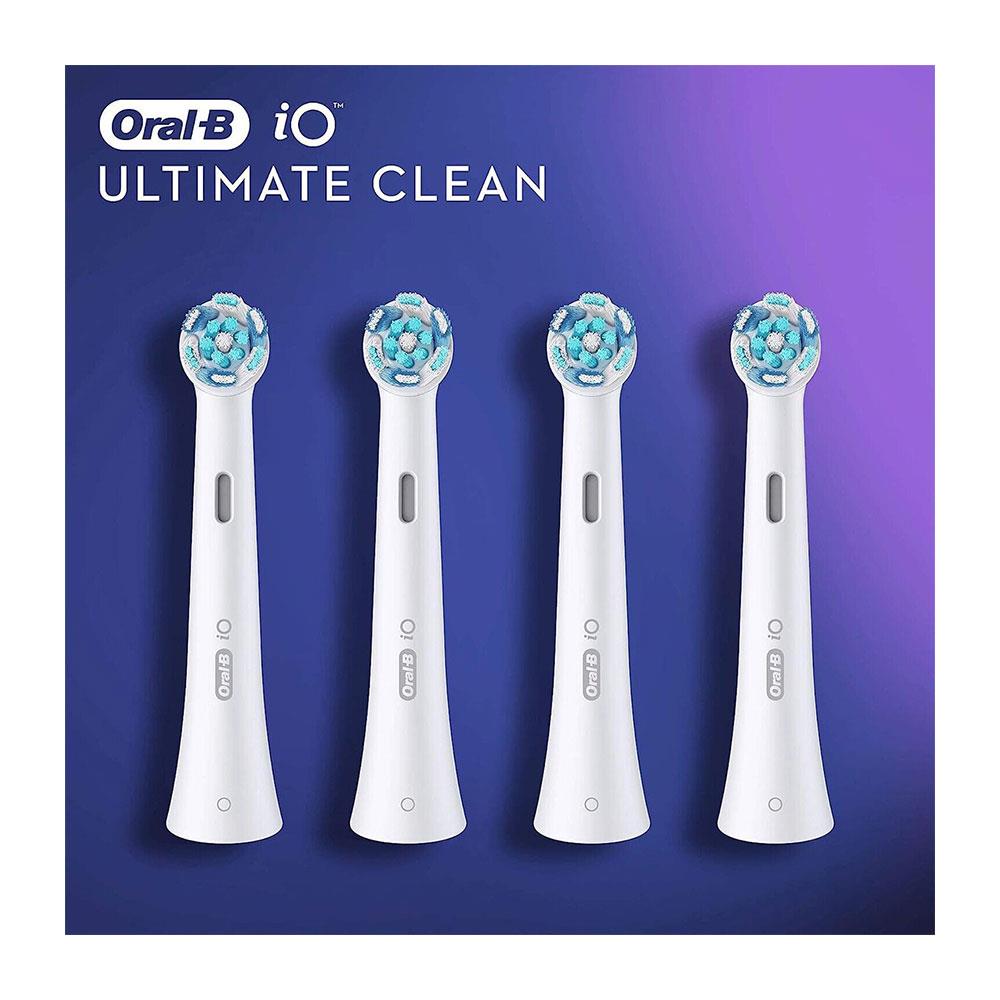 Oral-B iO Ultimate Cleaning Electric Toothbrush Head White - 4 Pack Secondary image