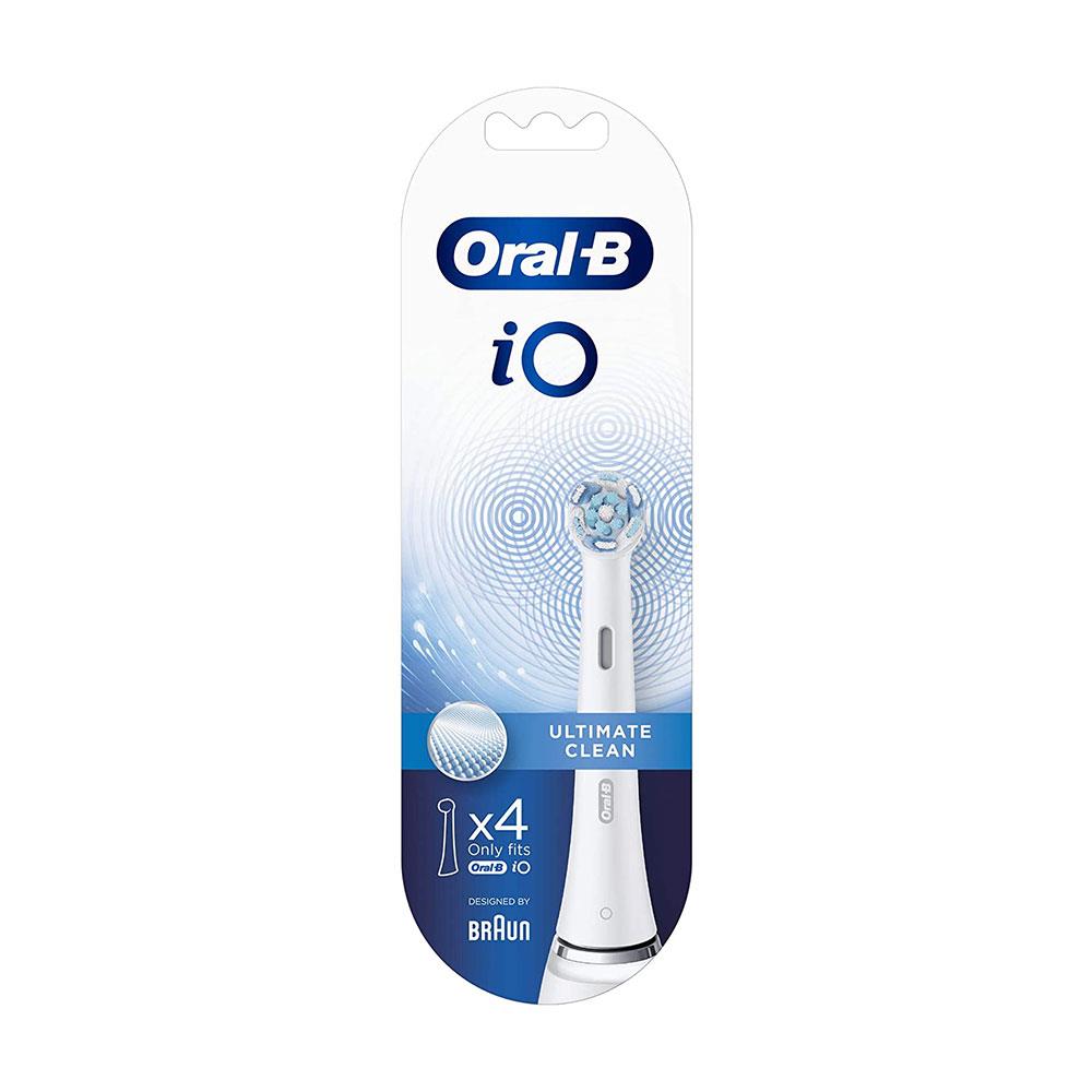 Oral-B iO Ultimate Cleaning Electric Toothbrush Head White - 4 Pack