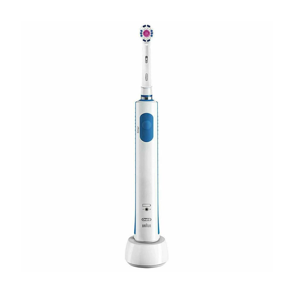 Oral-B Pro 570 3D Cross Action Electric Toothbrush With Rotating Tooth Brush Heads - White