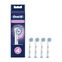 Oral-B Sensitve Clean Clean & Care Electric Toothbrush Heads White - 4 Pack