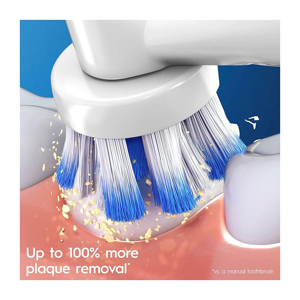 Oral-B Sensitve Clean Clean & Care Electric Toothbrush Heads White - 4 Pack Secondary image