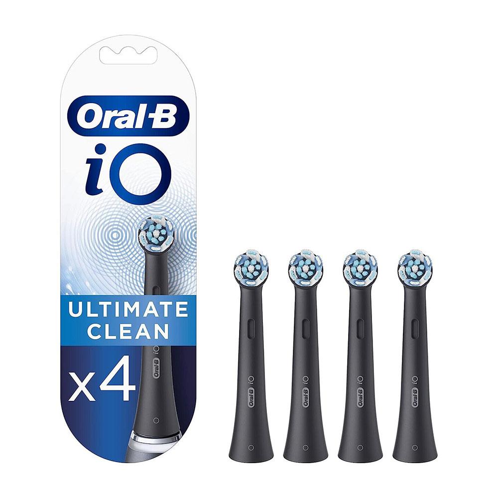 Oral-B iO Ultimate Cleaning Electric Toothbrush Head Black - 4 Pack Secondary image