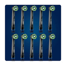 Oral-B CrossAction CleanMaximser Electric Toothbrush Head Black - 10 Pack