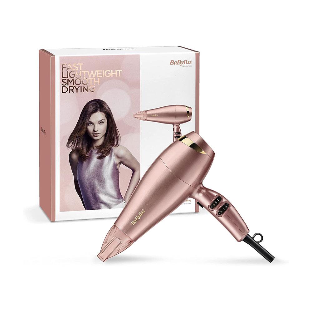 BaByliss Elegance Hair Dryer 2100W Fast Lightweight Smooth Drying - Rose Gold Secondary image