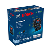 Bosch GCL 2-50 G + RM 10 Professional Green Beam Combi Laser 50m 4x AA Batteries Target Plate Pouch Cardboard Box - Black