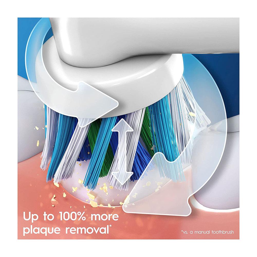 Oral-B Pro 1 600 Electric Toothbrush With 1 Cross Action Tooth Brush Head, 1 Mode with 3D Cleaning - Blue