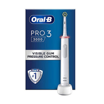 Oral-B Pro 3 3000 Electric Toothbrush With 1 Cross Action Tooth Brush Head - White
