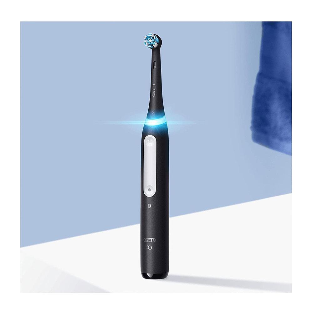 Oral-B iO4 Electric Toothbrush With 1 Toothbrush Head And Travel Case - Black