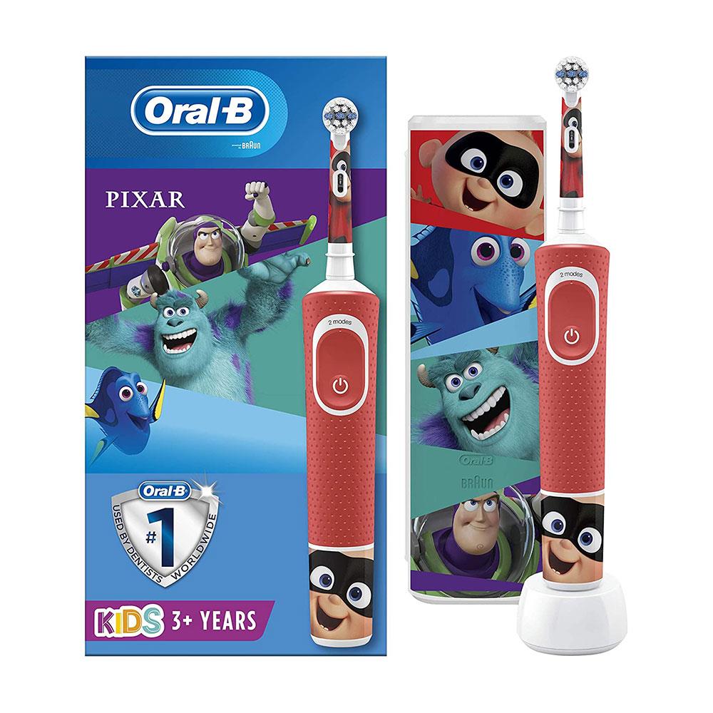 Oral-B Disney Pixar Kids Electric Toothbrush 1 Handle And 1 Travel Case - Red