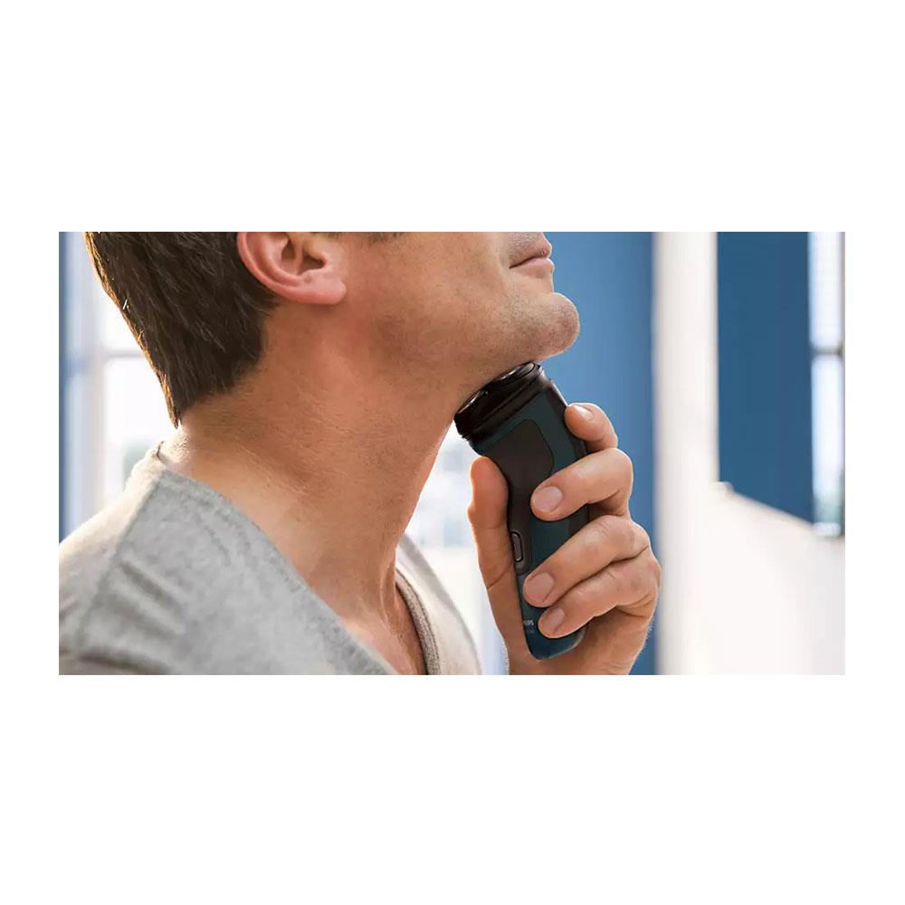 Philips Series 1000 Dry Electric Shaver PowerCut Blade 4 Directions Flex Heads Rechargeable - Black