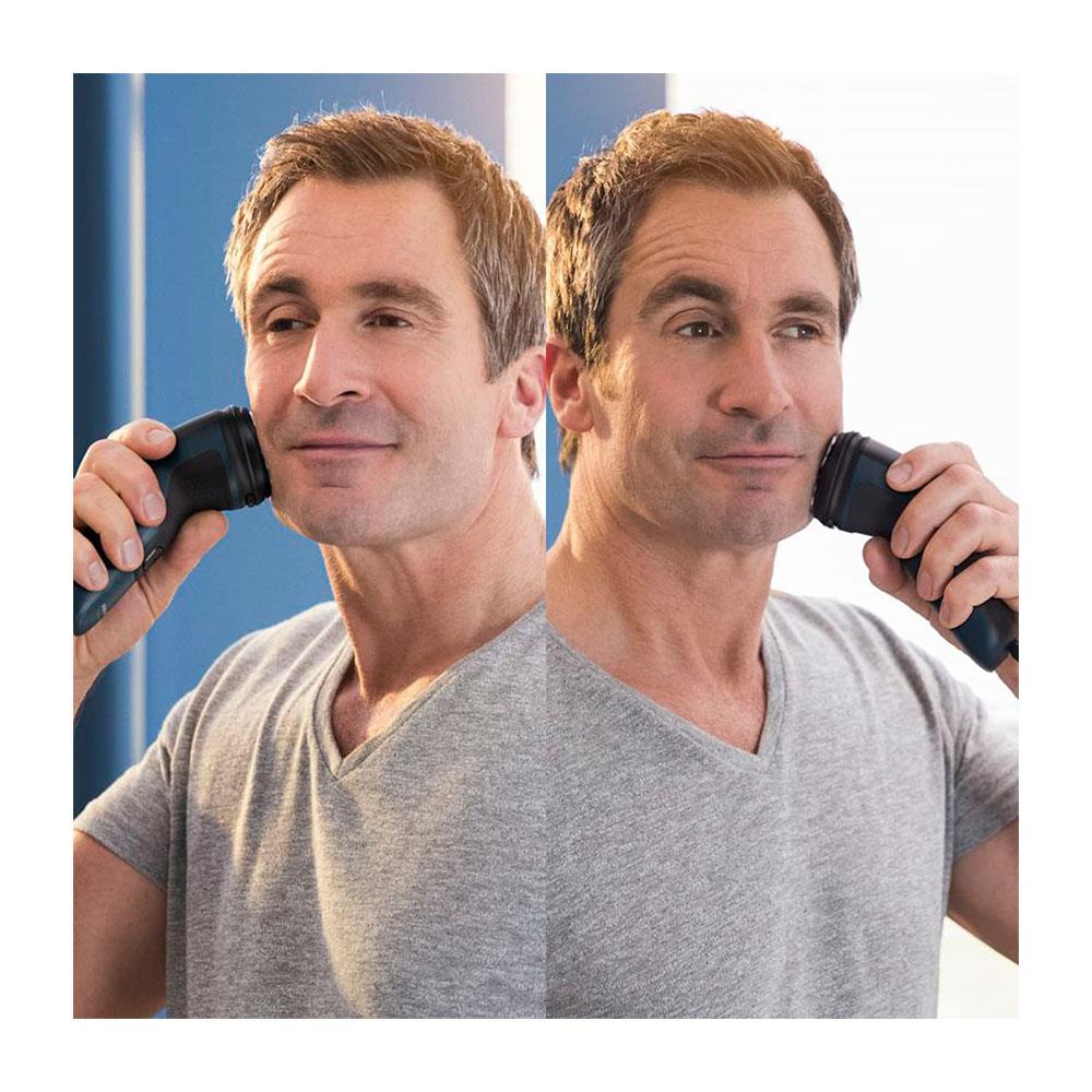 Philips Series 1000 Dry Electric Shaver PowerCut Blade 4 Directions Flex Heads Rechargeable - Black