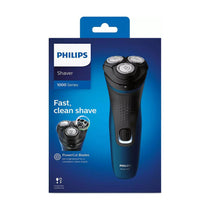 Philips Series 1000 Dry Electric Shaver PowerCut Blade 4 Directions Flex Heads Rechargeable - Black