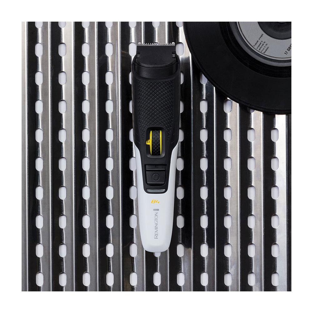 Remington B4 Style Series Beard Trimmer With Self Sharpening Blades And Anti-Slip Grip - Black/White