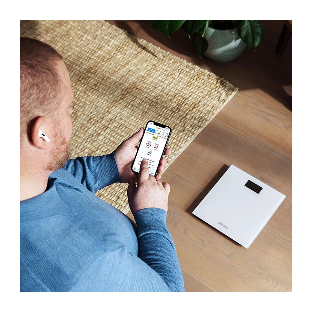 Omron Intelli IT Smart Digital Weighing Bathroom Scales With Bluetooth And App - Grey