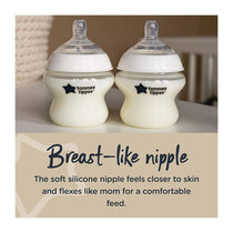 Tommee Tippee Close To Nature Anti-Colic Baby Bottle Slow Flow 0+ Months 260ml - Clear