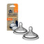 Tommee Tippee Close To Nature Advanced Anti-Colic Baby Bottle Fast Flow Teats 6+ Months - 2 Pack