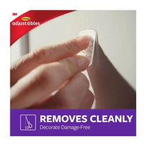 3M Command Adjustables Repositionable Clips 12 Clips And 24 Strips 225g Holding Power - Clear/Transparent