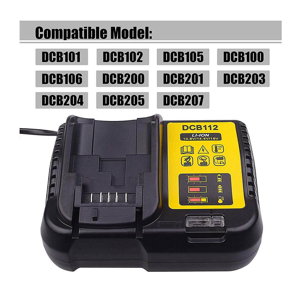 Dewalt 18V XR Multi Voltage Li-Ion Battery Charger - Black Secondary image