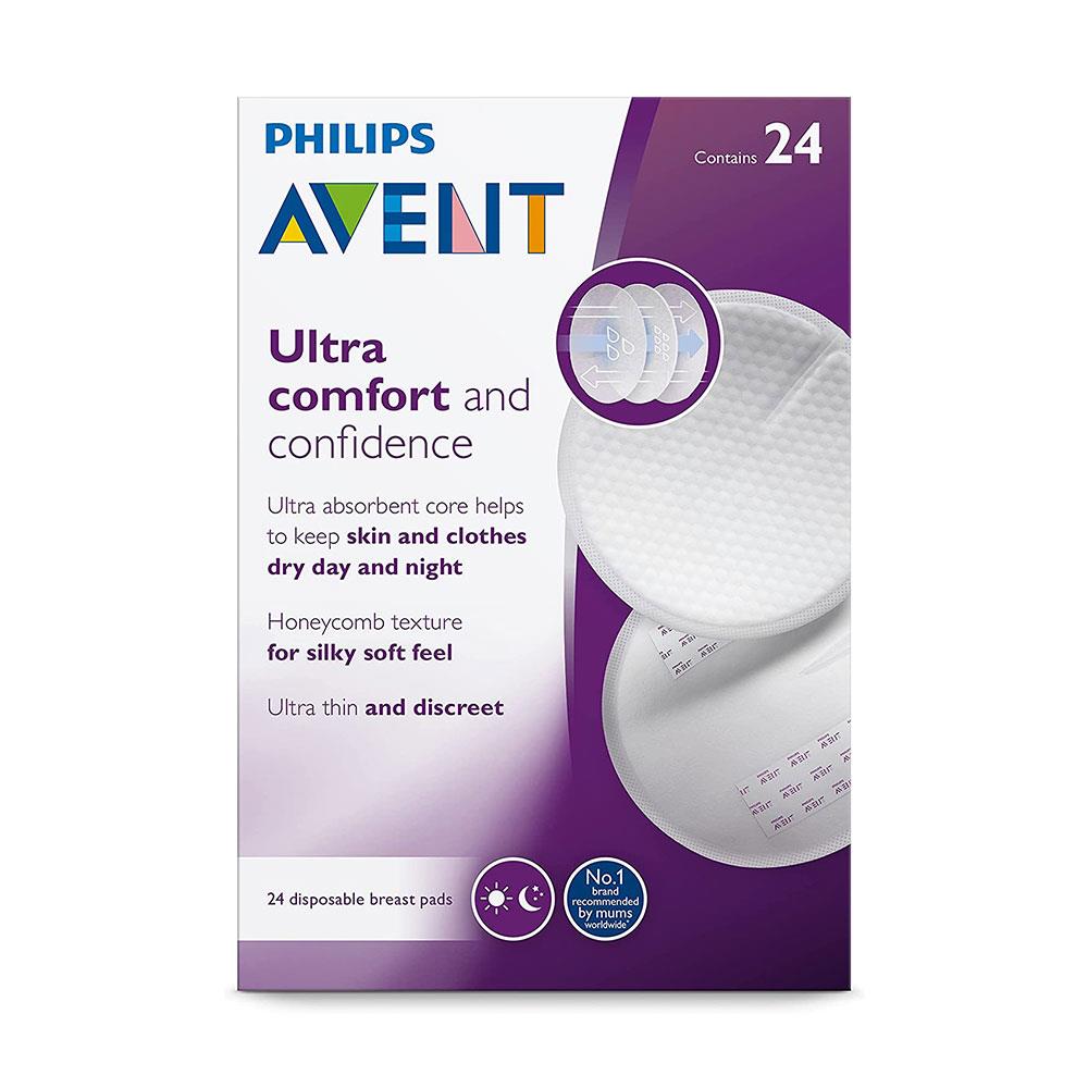Philips Avent Disposable Breast Pads For Maximum Comfort 24 Piece - Transparent