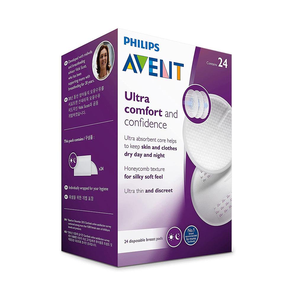 Philips Avent Disposable Breast Pads For Maximum Comfort 24 Piece - Transparent