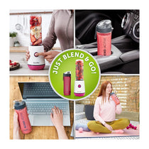 Breville Blend Active Personal Blender And Smoothie Maker With 2 Portable Blend Active Bottles 600ml - Pink