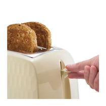 Russell Hobbs Contemporary Honeycomb 2 Slice Toaster 850 W - Cream