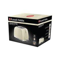 Russell Hobbs Contemporary Honeycomb 2 Slice Toaster 850 W - Cream