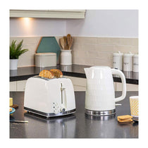Russell Hobbs Contemporary Honeycomb 2 Slice Toaster 850 W - Cream