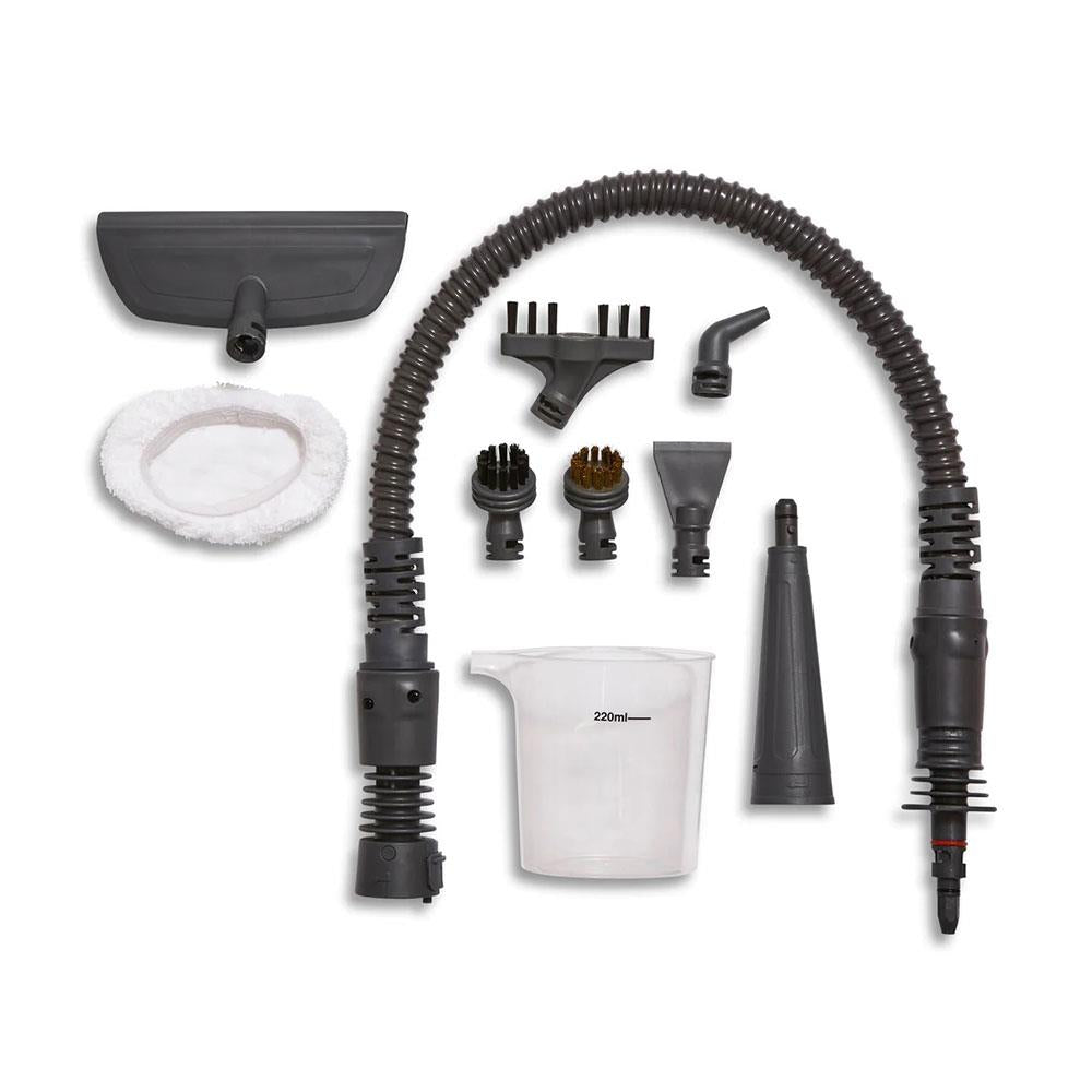 Swan Lynsey TVs Queen Of Clean Handheld Steam Cleaner With 9 Piece Accessory Kit - Pink/Grey