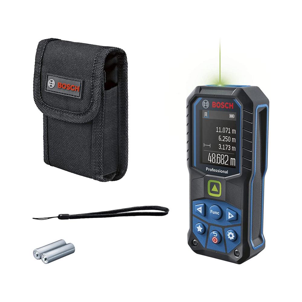 Bosch GLM 50-25G Professional Laser Rangefinder 0.05-50m 2x AA Batteries Hand Strap Pouch - Blue Main image