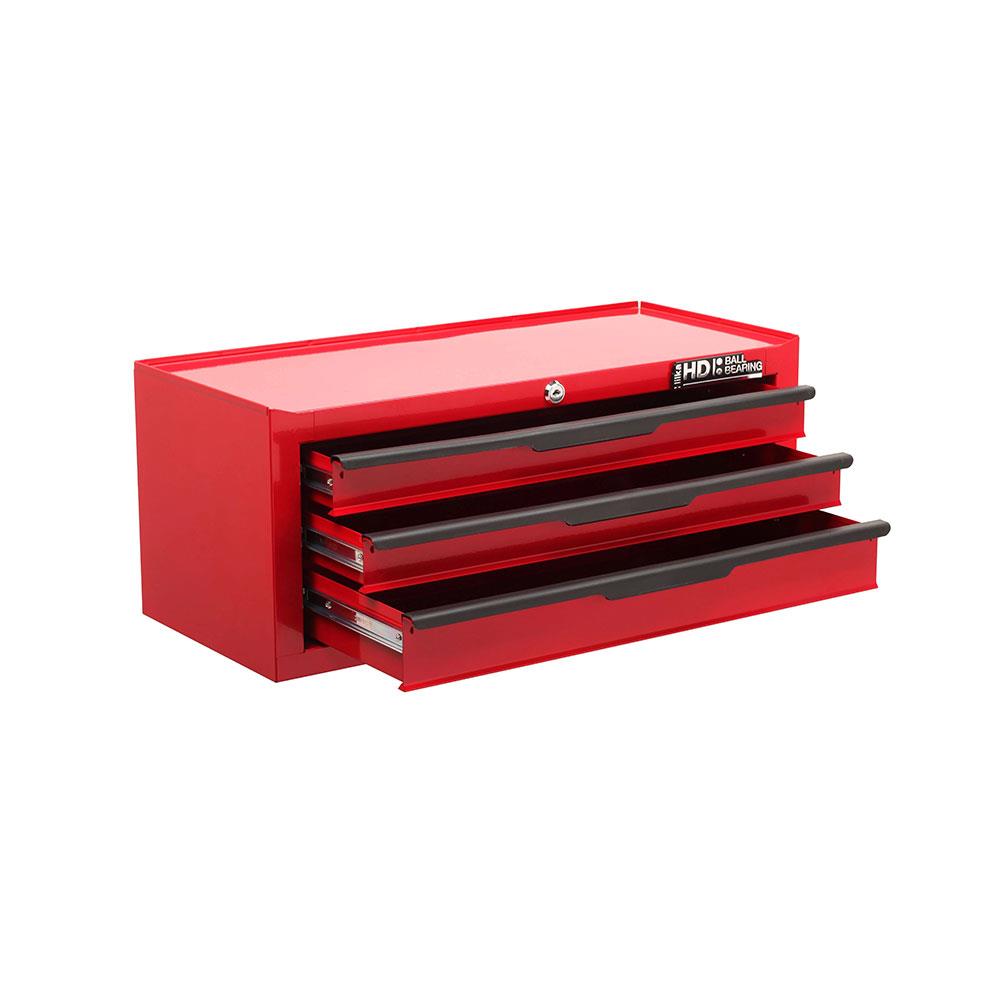 Hilka Heavy Duty 3 Drawer Add-On Tool Chest With Ball Bearing Slides - Red Main image