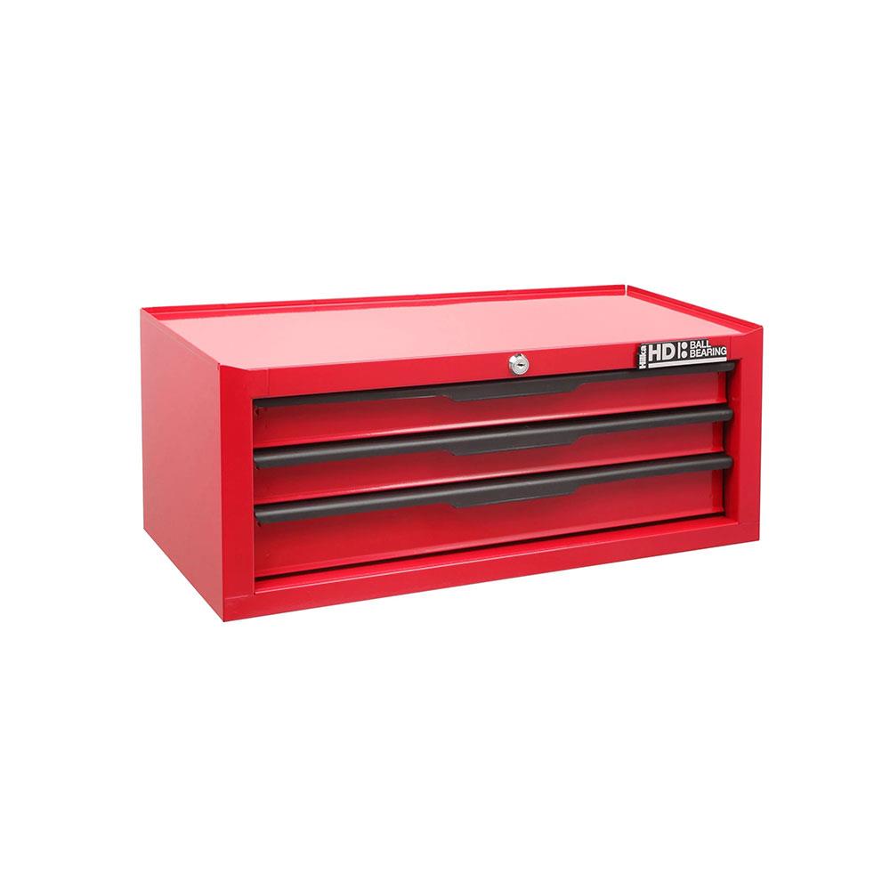 Hilka Heavy Duty 3 Drawer Add-On Tool Chest With Ball Bearing Slides - Red Secondary image