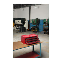Hilka Heavy Duty 3 Drawer Add-On Tool Chest With Ball Bearing Slides - Red