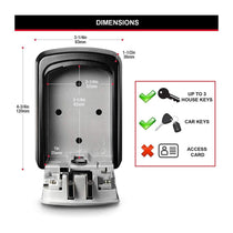 Master Lock Select Access Wall Mount Key Storage Security Lock Box - Black/Silver