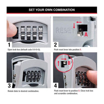 Master Lock Select Access Wall Mount Key Storage Security Lock Box - Black/Silver