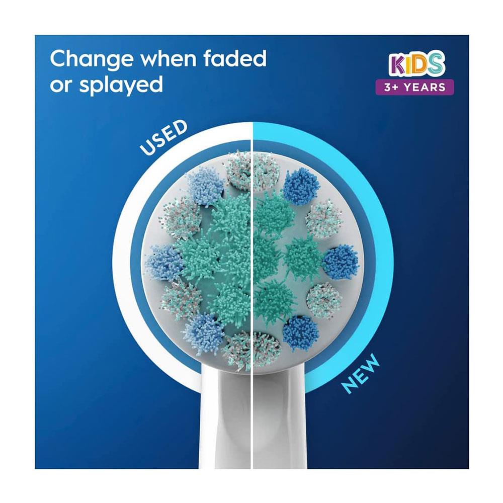 Oral-B Marvel Spider Man Kids Electric Toothbrush Replacement Brush Heads 3+ Years - 4 Pack