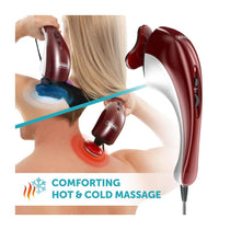 Wahl Hot And Cold Full Body Massager With Variable Speed Setting And 7 Attachments - White/Burgundy