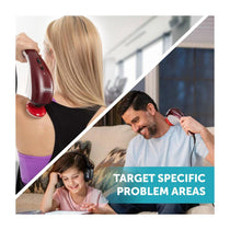 Wahl Hot And Cold Full Body Massager With Variable Speed Setting And 7 Attachments - White/Burgundy