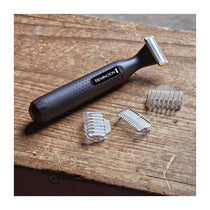 Remington Omniblade Hybrid Stubble Trimmer And Shaver With 3 Stubble Combs - Black
