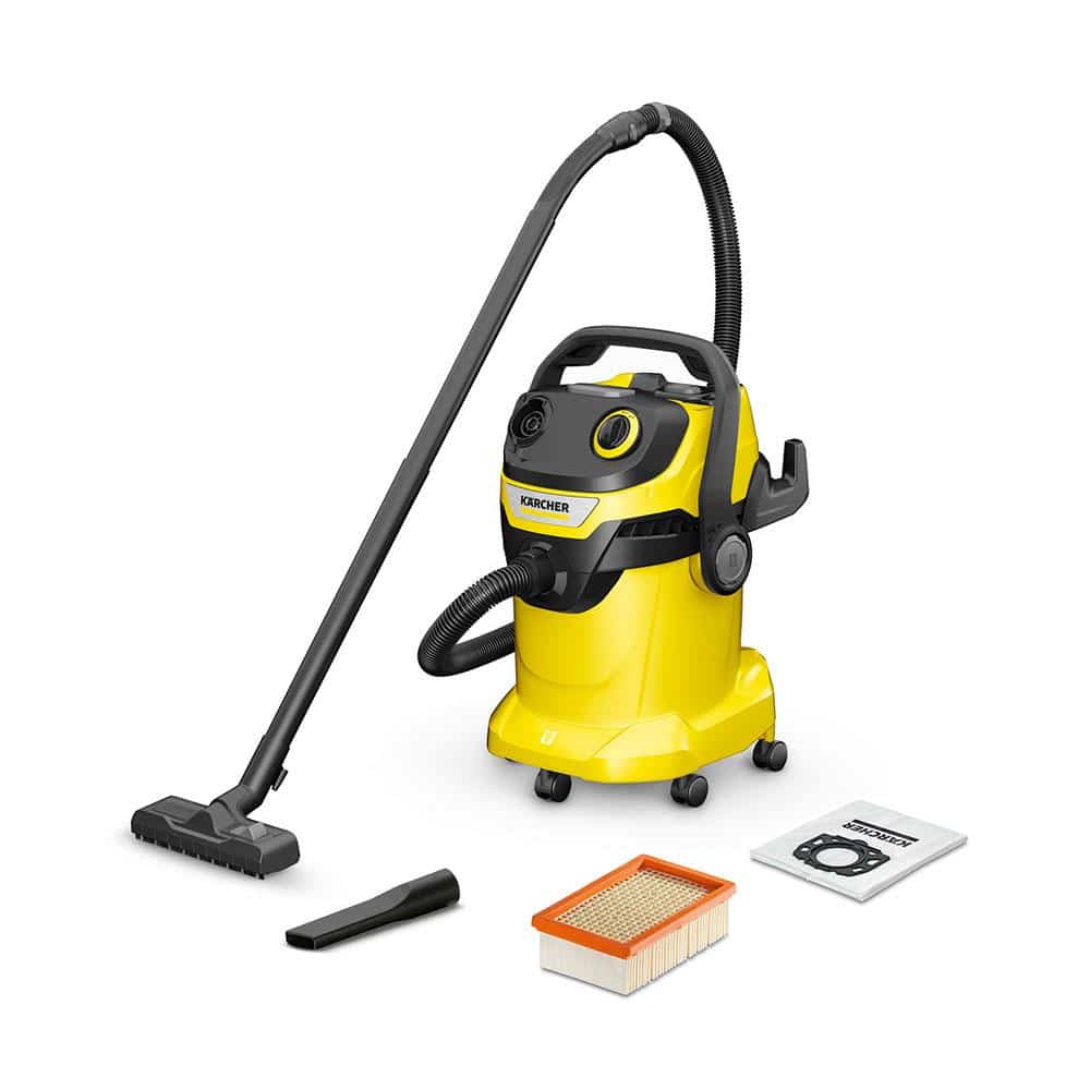 Karcher WD5 Wet And Dry Vacuum Cleaner 1100W 25 Litres 240V - Yellow/Black Main image