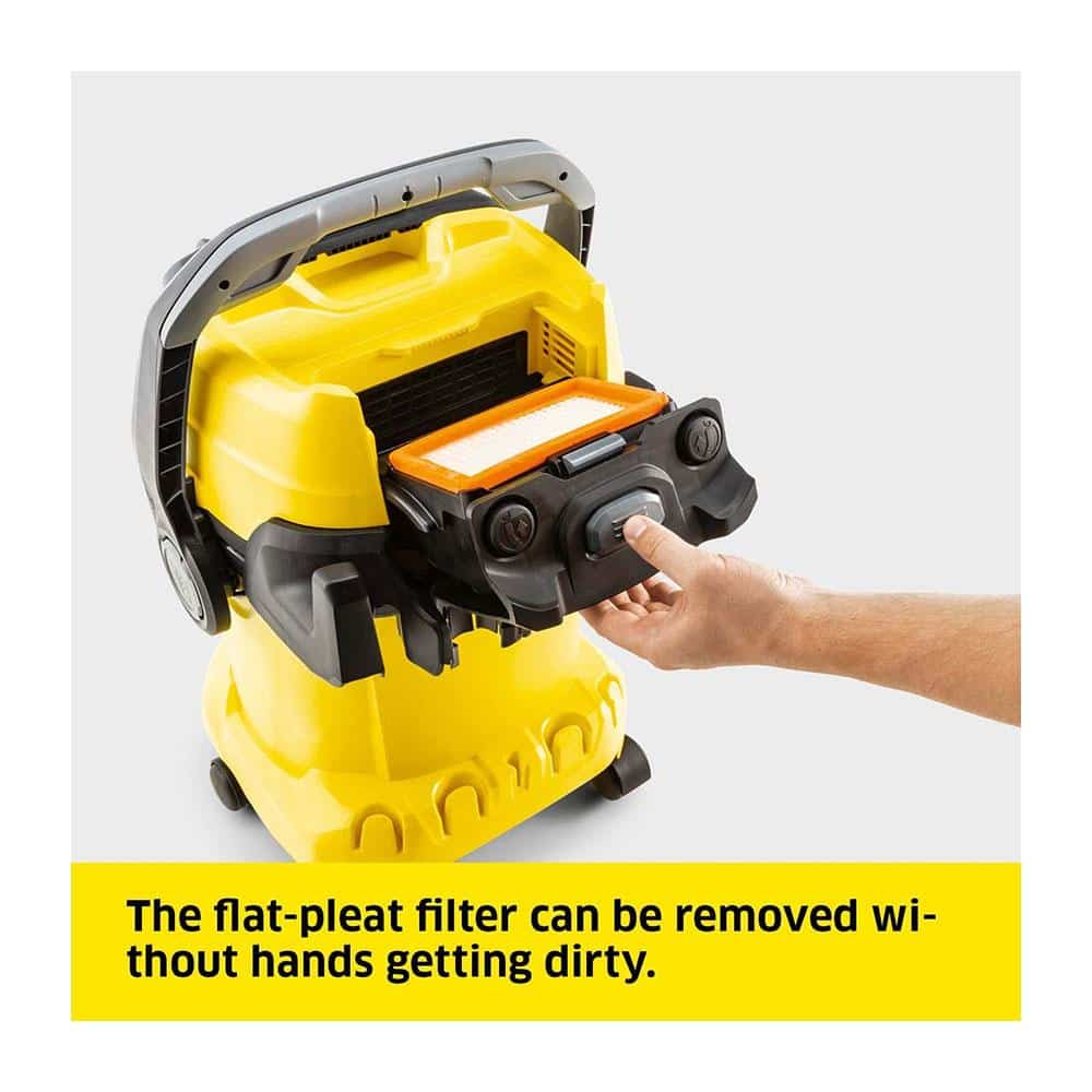 Karcher WD5 Wet And Dry Vacuum Cleaner 1100W 25 Litres 240V - Yellow/Black Secondary image