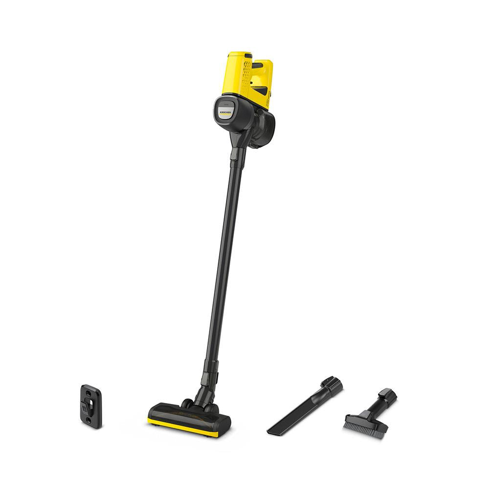Karcher VC4 Cordless Stick Vacuum Cleaner 21.6V Battery 140W 650ml 240V - Yellow/Black