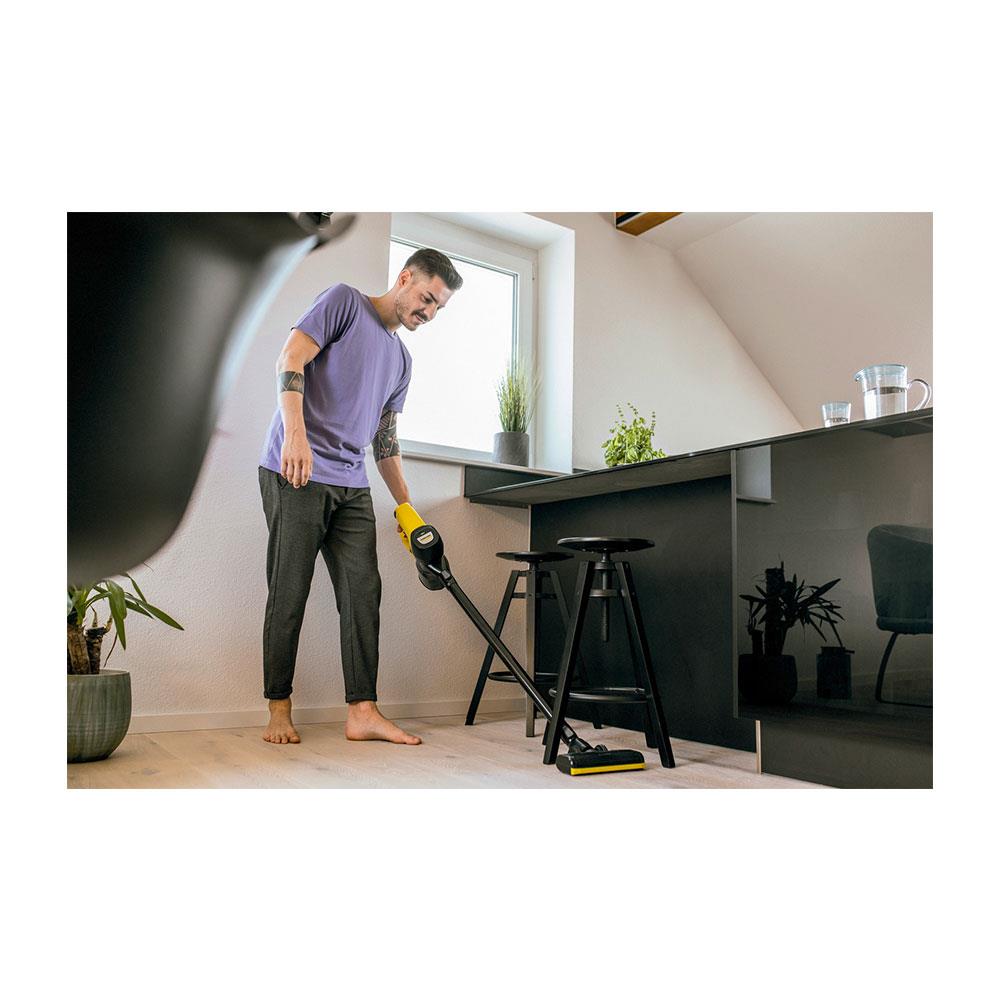 Karcher VC4 Cordless Stick Vacuum Cleaner 21.6V Battery 140W 650ml 240V - Yellow/Black