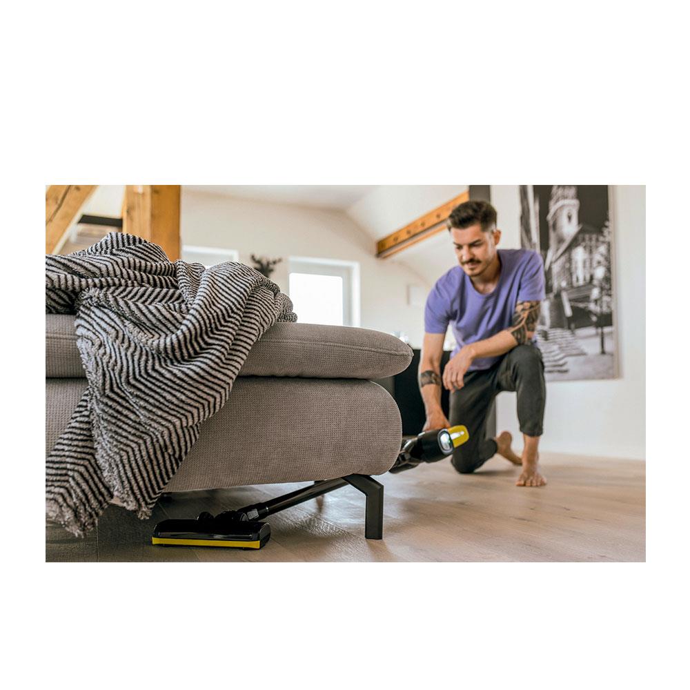 Karcher VC4 Cordless Stick Vacuum Cleaner 21.6V Battery 140W 650ml 240V - Yellow/Black