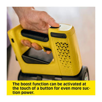 Karcher VC4 Cordless Stick Vacuum Cleaner 21.6V Battery 140W 650ml 240V - Yellow/Black