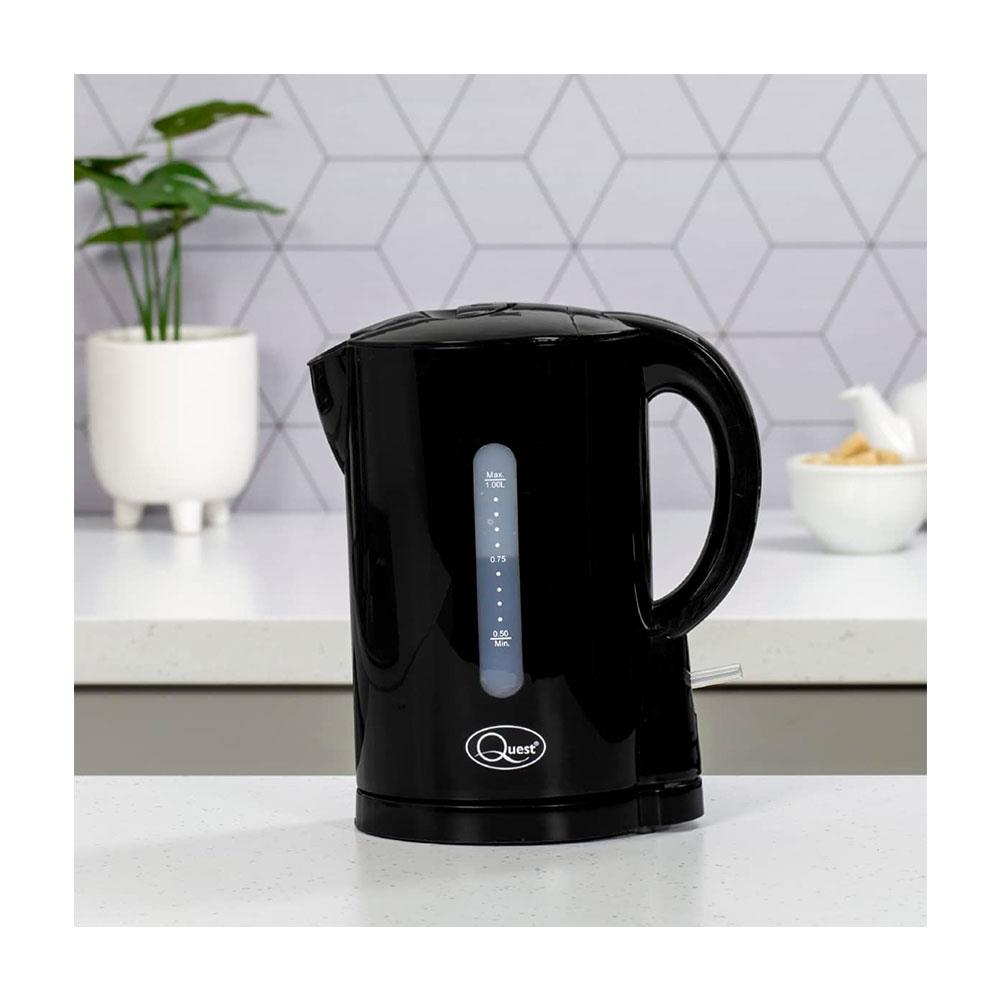 Quest Compact Cordless Jug Kettle Water Level Indicator 1080W 1 Liter - Black Secondary image