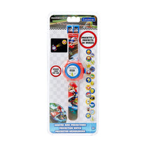Lexibook Super Mario Children Projection Watch With 20 Images - Red And Blue