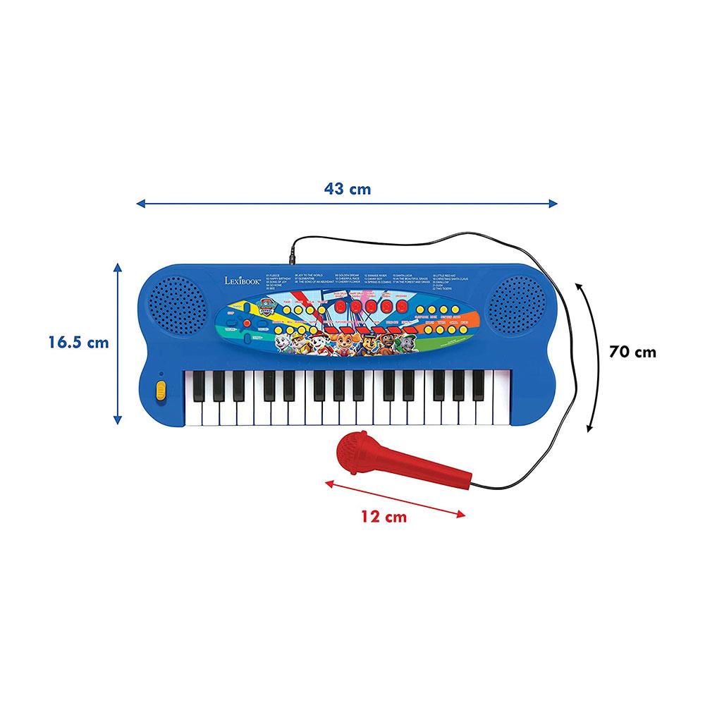 Lexibook Paw Patrol Electronic Keyboard With Mic And Line-In Cable 32 Keys Piano - Blue/Red Secondary image